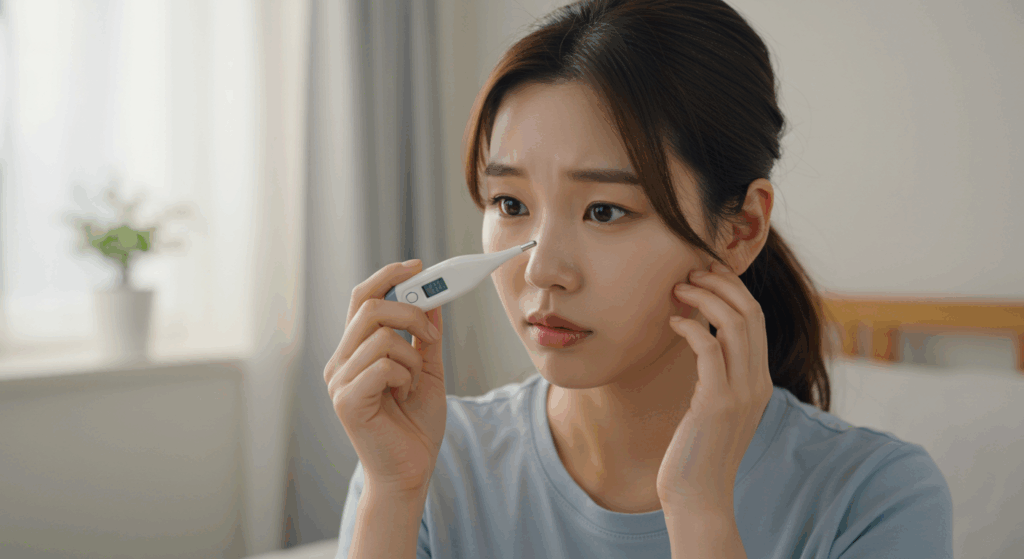성인 열날때