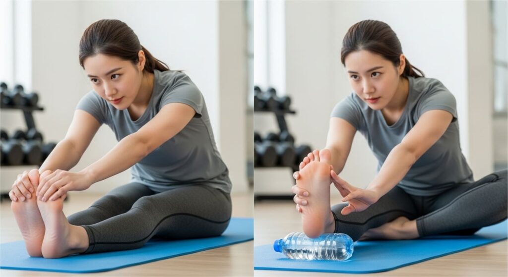 발뒷꿈치 통증 완화하는 스트레칭 방법