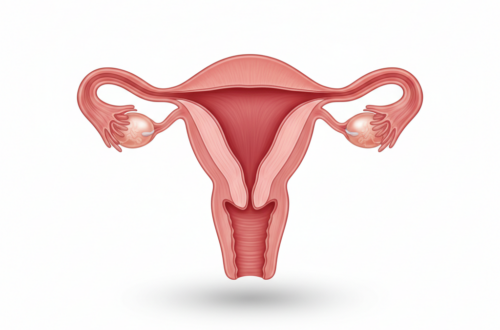 자궁내막 얇아지는 이유를 설명하는 의학적 일러스트