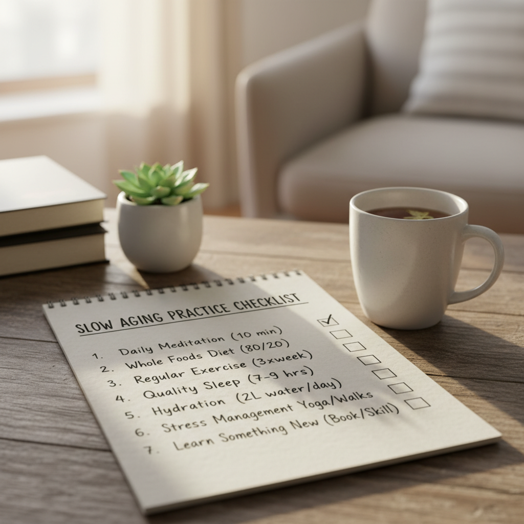중년여성 저속노화 - 중년여성 저속노화 - 지금 당장 시작할 수 있는 저속노화 실천 체크리스트