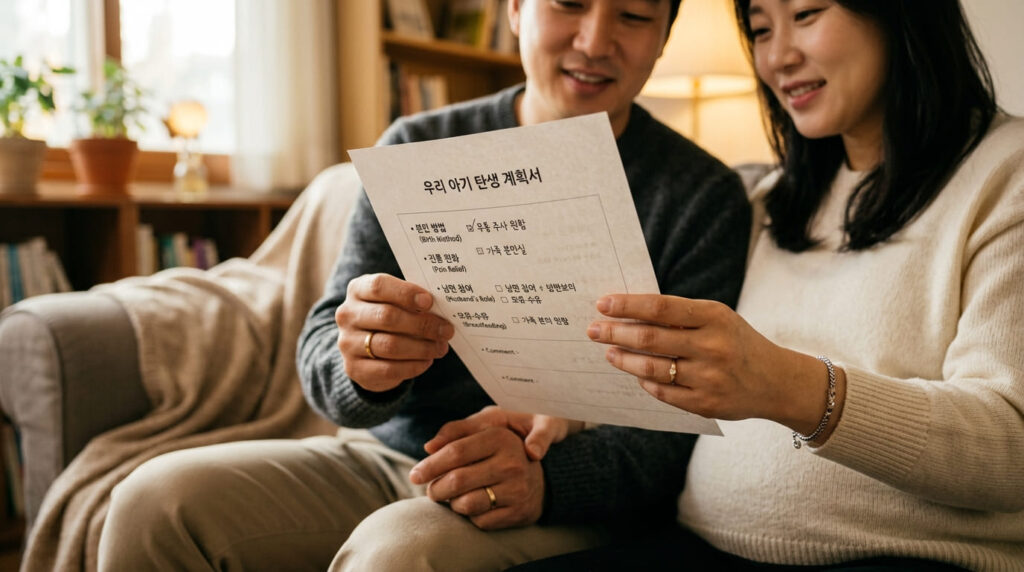 출산계획서 작성하는방법