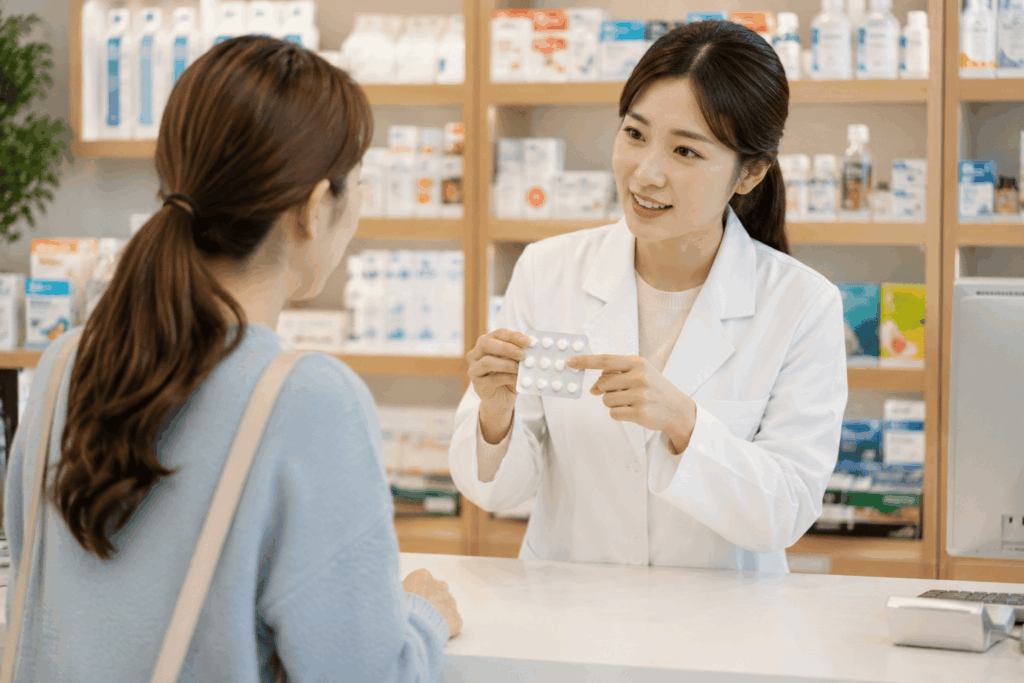 생리늦추는방법 약국약